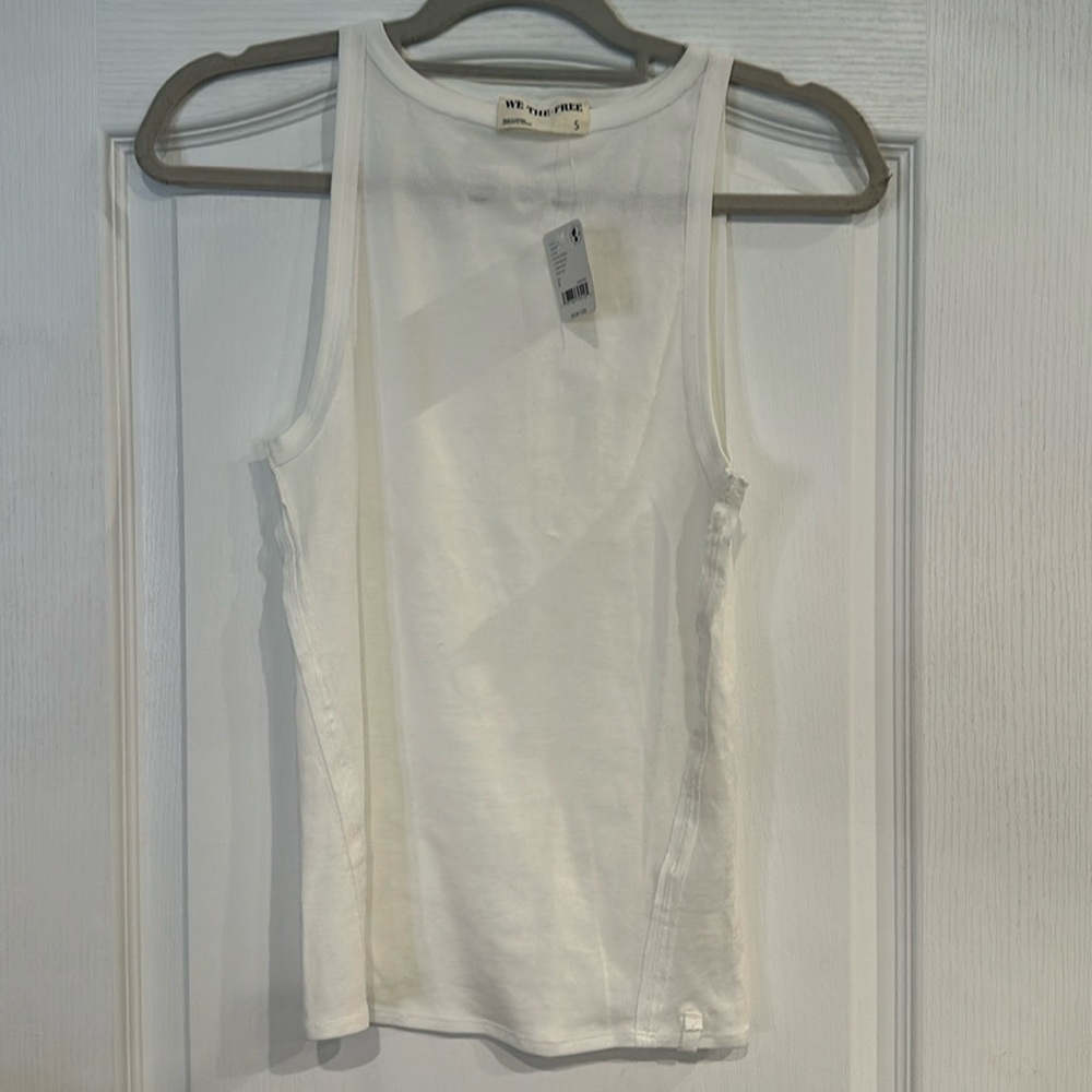Women’s We The Free Tank Top. Optic White. New with Tags. Size Small.